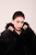 Pelliccia ECO Donna con cappuccio taglia UNICA 00C25116