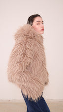 Pelliccia ECO Donna con cappuccio taglia UNICA 00C25116